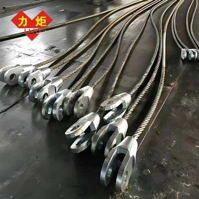 Hevederek gyanta öntött foglalattal/öntvény kötéllel